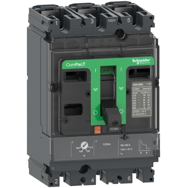 C16N3TM125 | Product picture 1 videos Circuit breaker, ComPacT NSX160N, 50kA/415VAC, 3 poles, TMD trip unit 125A 5 04-1.jpg
