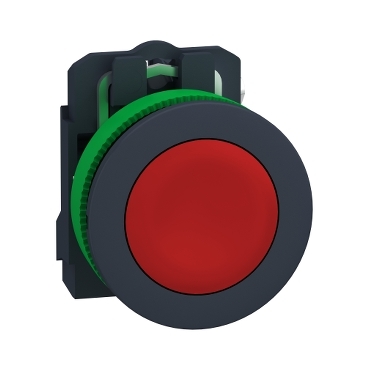 XB5FA42 | Push button flush mounted, plastic, red, Ø30, spring return, unmarked, 1NC 5 46.jpg