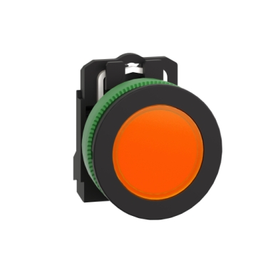 XB5FVM5 | Pilot light flush mounted, plastic, orange, Ø30, plain lens with integral LED, 230...240 V AC 5 47.jpg