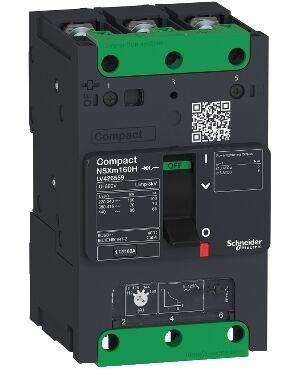 LV426555 | circuit breaker Compact NSXm 63A 3P 70kA at 380/415V(IEC) compression lug