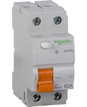 16791| Residual current circuit breaker (RCCB), Domae, 2P, 63A, AC type, 30mA