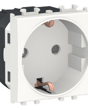 LMR5210001 | Easy Styl – 2 modules Side earth Socket Outlet – White