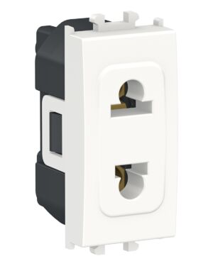LMR5510001 | Easy Styl – 1 module Euro-US Socket Outlet – White