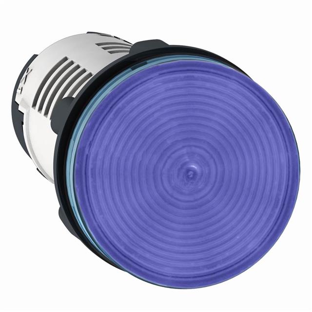 XB7EV06BP | Monolithic pilot light, Harmony XB7, plastic, blue, 22mm, integral LED, 24V AC DC 5 MFG_XB7EV06BP.jpg