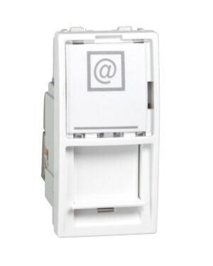 MGU3.416.18 | Unica – 1 RJ45 socket (S-One) – 1 m – Cat.6, S/FTP – white