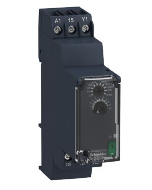 RE22R1AMR | Modular timing relay, 8 A, 0.05 s…300 h, 1 CO, power on delay , 24…240 V AC/DC