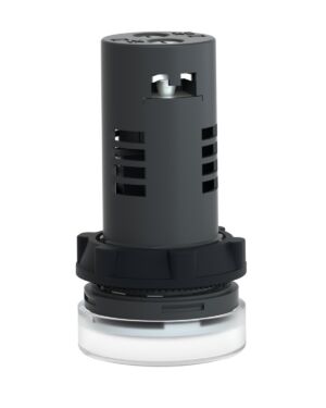 XA2EVM1LC | Easy Harmony XA2E, Monolithic pilot light, plastic, white, Ø22, integral LED, screw clamp terminals, 220…230 V AC, anti interference