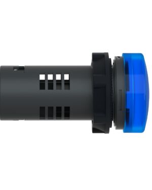 XA2EVMD6LC | Easy Harmony XA2E, Monolithic pilot light, plastic, blue, Ø22, integral LED, screw clamp terminals, 220 V DC