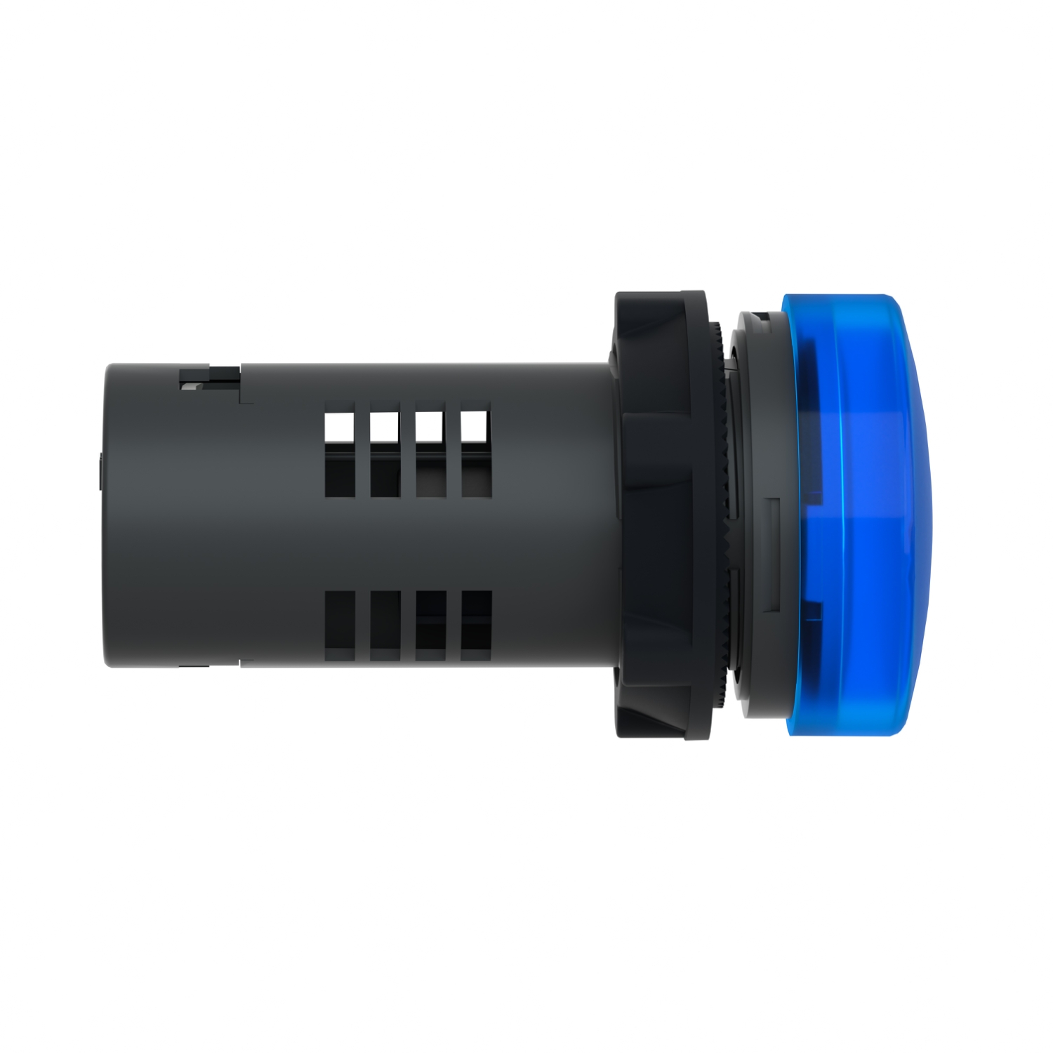 XA2EVMD6LC Easy Harmony XA2E, Monolithic pilot light, plastic, blue, Ø22, integral LED, screw