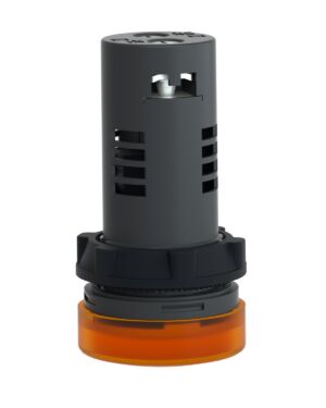 XA2EVQ5LC | Easy Harmony XA2E, Monolithic pilot light, plastic, amber, Ø22, integral LED, screw clamp terminals, 380…400 V AC, anti interference