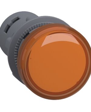 XA2EVQ5LC | Easy Harmony XA2E, Monolithic pilot light, plastic, amber, Ø22, integral LED, screw clamp terminals, 380…400 V AC, anti interference