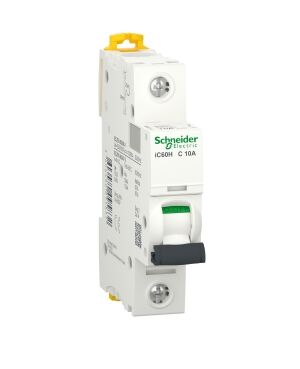 A9F87110 | Miniature circuit-breaker, Acti9 iC60H, 1P, 10 A, C curve, 10000 A (IEC 60898-1), 15 kA (IEC 60947-2)
