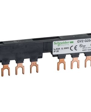 GV2G254 | Linergy FT, Comb busbar, 63A, 2 tap-offs, 54mm pitch