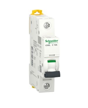 A9F94110 | Miniature circuit-breaker, Acti9 iC60L, 1P, 10 A, C curve, 15000 A (IEC 60898-1), 25 kA (IEC 60947-2)