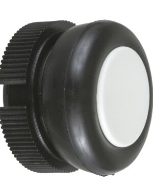 XACA9411 | Push button head, plastic, white, booted, spring return