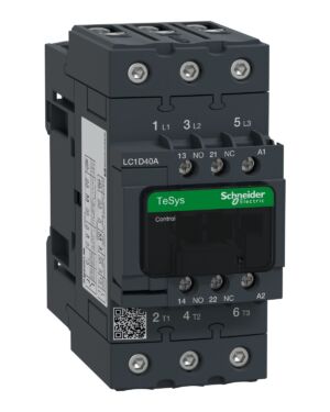 LC1D40AQ7 | TeSys D contactor – 3P(3 NO) – AC-3 – <= 440 V 40 A - 380 V AC 50/60 Hz coil