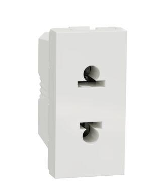 NU302018 | Socket-outlet, New Unica, 2P, 16A, Euroamerican, white