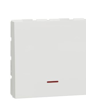NU323218S | Switch, New Unica, mechanism, 1-pole 1-way, 32A, 2 modules, screw terminals, untreated, IP4X, white