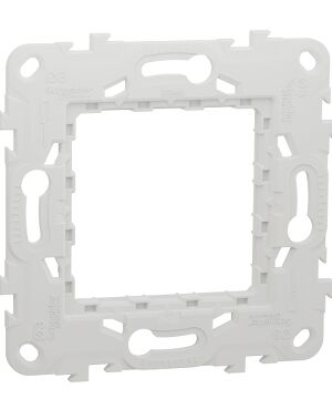 Schneider NU7002P | Fixing frame, New Unica, plastic, 2 modules, 1 gang