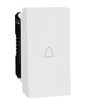 Schneider M3TB31_BP_1M | Doorbell Switch, Miluz E, 10A, 250V, 1 module, White