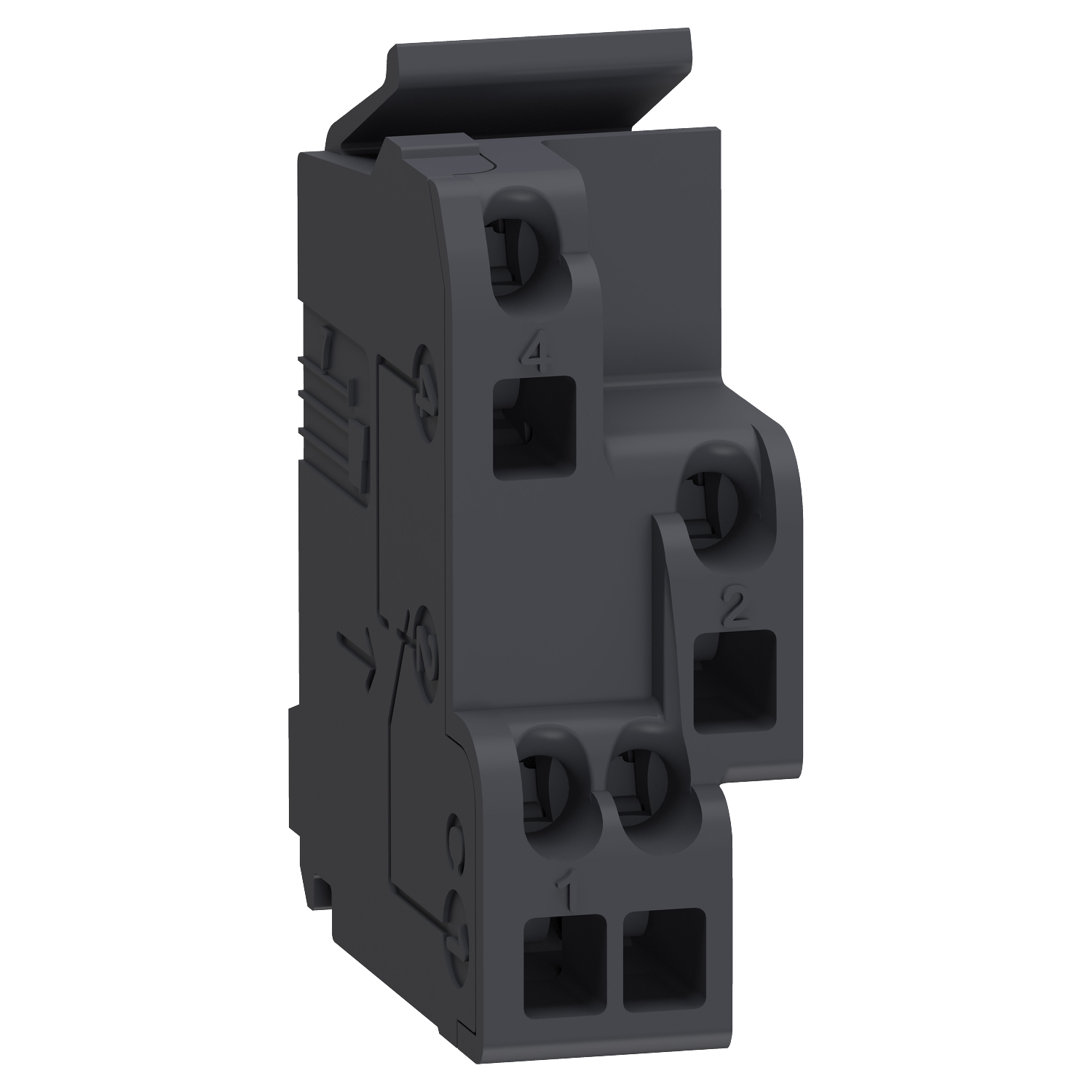 Schneider 29450 | standard auxiliary contact, circuit breaker status OF/SD/SDE/SDV, 1 changeover contact type, screwless spring terminals 6 29450_Image_1500.jpg