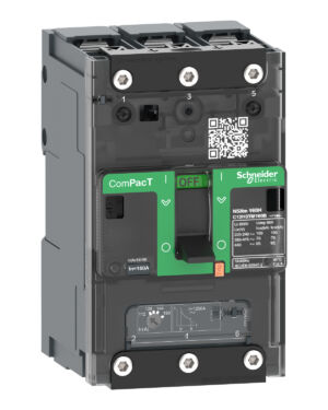 Schneider C12E3TM160B | Circuit breaker, ComPacT NSXm 160E, 16kA/415VAC, 3 poles, TMD trip unit 160A, lugs/busbars