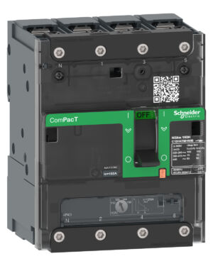 Schneider C11N6TM063B | Circuit breaker, ComPacT NSXm 63N, 50kA/415VAC, 4 poles 3D (neutral not protected), TMD trip unit 63A, lugs/busbars