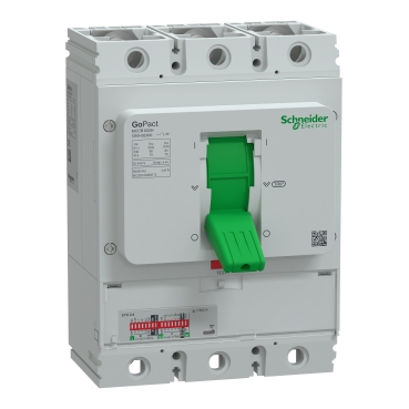 Schneider G80H3E800 | Circuit breaker, GoPact MCCB 800, 3 poles, 70kA at 415VAC, 800A rating, ETU trip unit, adjustable thermal protection 6 G80H3E800_Image_web.jpg