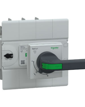 Schneider GM20D4N1254BEE | Manual transfer switch, GoPact MTS 200, 4 poles, 125A, 415VAC 50/60Hz, extended rotary handle, open transition