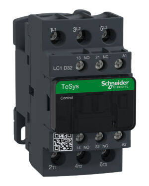Schneider LC1D32F7 | TeSys D contactor – 3P(3 NO) – AC-3 – <= 440 V 32 A – 110 V AC coil