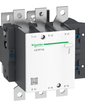 Schneider LC1F115M7 | TeSys F contactor – 3P (3 NO) – AC-3 – <= 440 V 115 A – coil 220 V AC