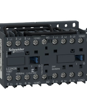 Schneider LC2K0910B7 | TeSys K reversing contactor – 3P – AC-3 <= 440 V 9 A – 1 NO – 24 V AC coil