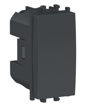 Schneider LMR0100003 | Easy Styl – 1 way Switch 1 module – Black