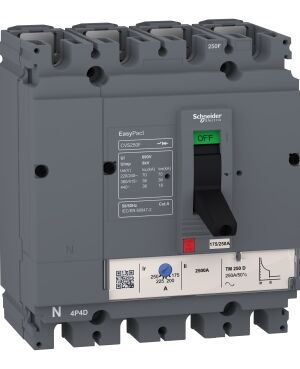 Schneider LV510827 | circuit breaker, EasyPact CVS, CVS100F,36kA 380/415V, TMD, 4p/4d