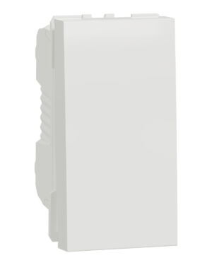 Schneider NU310618SC | Push button switch, New Unica, 10A, 1 module, white