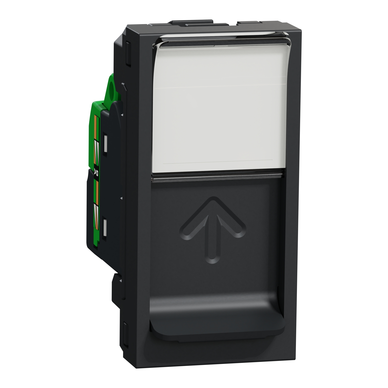 Schneider NU341454 | Data socket, New Unica, mechanism, RJ45, U/UTP, straight, click, shuttered, anthracite 5 NU341454_IOP-def_WD_AI-improved_2024_1500.jpg