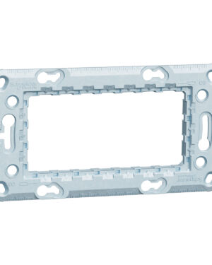 Schneider NU7104 | Fixing frame, New Unica, zamak, 4 modules, 1 gang