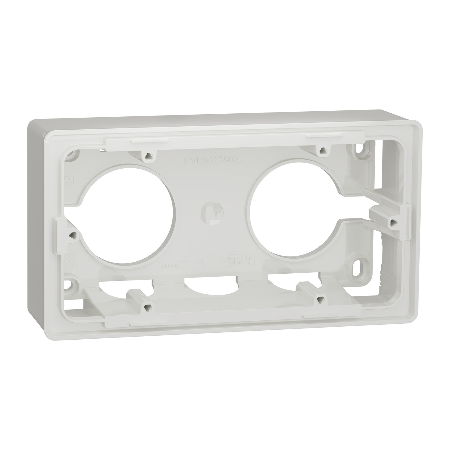 Schneider NU800418 |Mounting box, New Unica, surface, 2x2 modules, white 6 NU800418_IOP-default_WD19_1500.jpg
