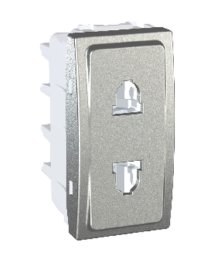 Schneider MGU3.021.30 | Unica Top/Class – 1 S.O. – 2P, shutters, EU/US – 1 m – aluminium