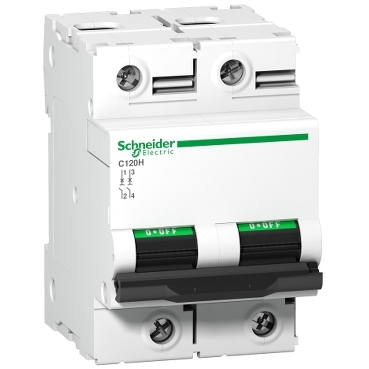 Schneider A9N18458 | C120H - circuit breaker - 2P - 100A - C curve 6 PB107916_web.jpg