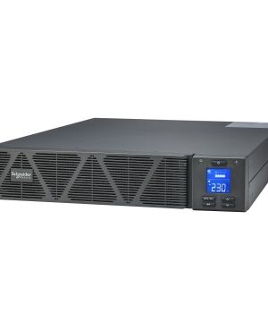 Schneider SRVS1KRI UPS | Easy UPS 1 Ph On-Line, 1000VA, Rackmount 2U, 230V, 3x IEC C13 outlets, Intelligent Card Slot, LCD, W/O rail kit