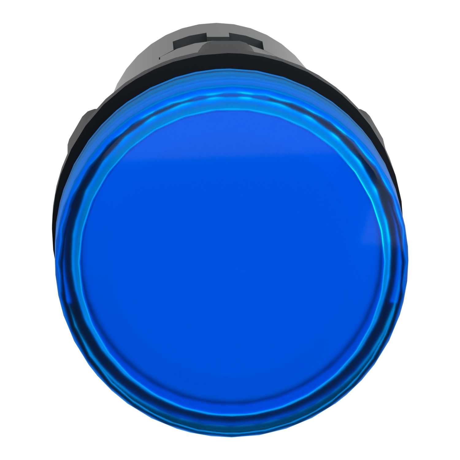 Schneider XA2EVM6LC | Pilot light, plastic, blue, Ø 22 mm, with integral LED, 220…230V AC, Anti-interference 5 XA2EVB6LPC_360_Front_AI-improved_2024_1500-1.jpg