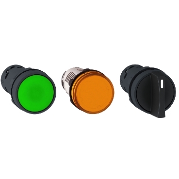 Schneider XB7EW3561 | yellow illuminated pushbutton + 22 spring return - 250 V - 1NO 6 XB7_635_RPFJR18001_369.jpg