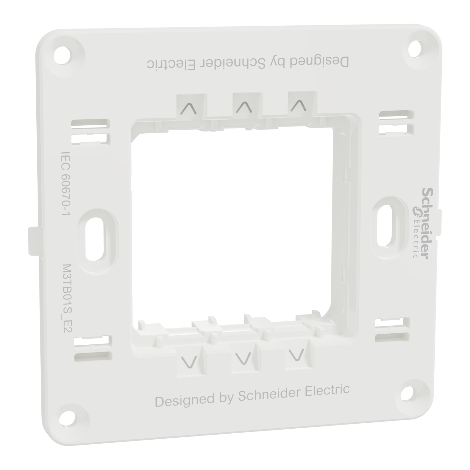 Schneider M3TB01S_E2 | Supporting Frame, Miluz E, 2 gang, white 5 cv.jpg