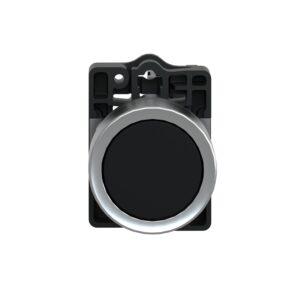 XA2EA21 | Round black push-button Ø 22 - flush spring return - 1NO