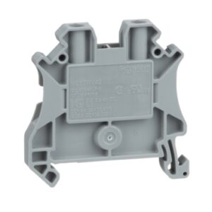 NSYTRV42 | SCREW TERMINAL, FEED THROUGH, 2 POINTS, 4MMÂ² , GREY