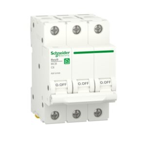 R9F32306 | Miniature circuit breaker (MCB), Resi9, 3P, 6A, C curve, 4500A (IEC/EN 60898-1)