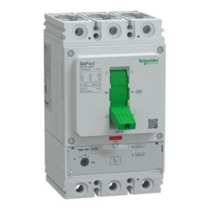 Schneider G40F3A250 | Circuit breaker, GoPact MCCB 400, 3 poles, 36kA at 415VAC, 250A rating, TMD trip unit, adjustable thermal protection