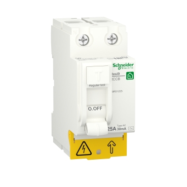 R9R51225 | Residual current circuit breaker (RCCB), Resi9, 2P, 25A, AC type, 30mA