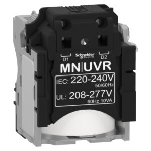 LV429407 | MN undervoltage release, ComPact NSX, rated voltage 220/240 VAC 50/60 Hz, 208/277 VAC 60 Hz